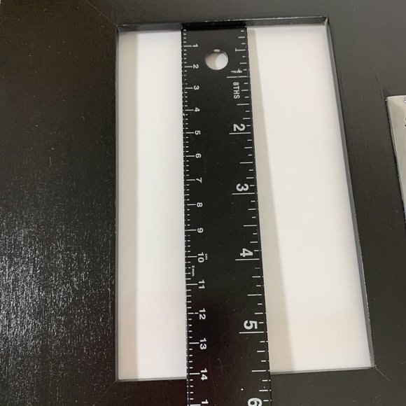 One Crazy Family Photo Black Frame Tabletop Fits 4"x6" Picture Silver Plate - Picture 11 of 12